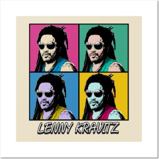 Lenny Kravitz 80s Pop Art Style Posters and Art